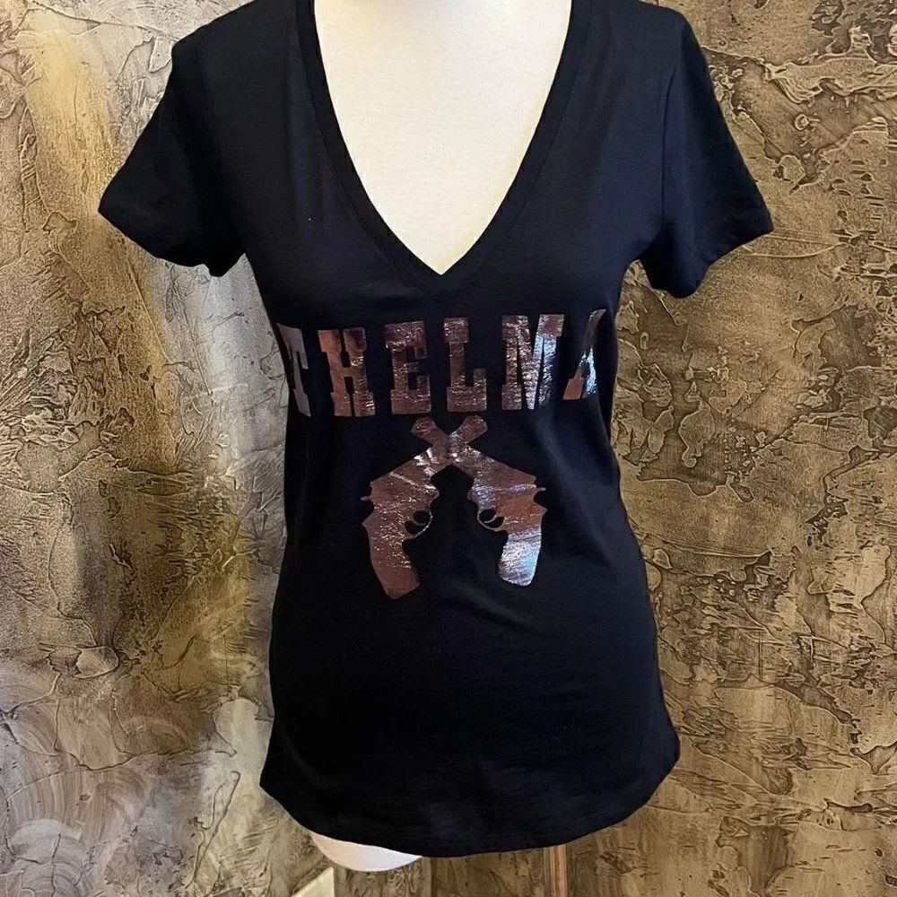 NWT A New Day Short Sleeve Pullover Size Small Thelma and Louise